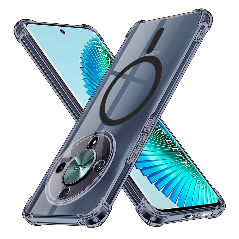 Θήκη MagSafe για Honor Magic6 Lite, Techsuit, Ανθεκτική σε Κρούσεις Διαφανής, Καπνιστή