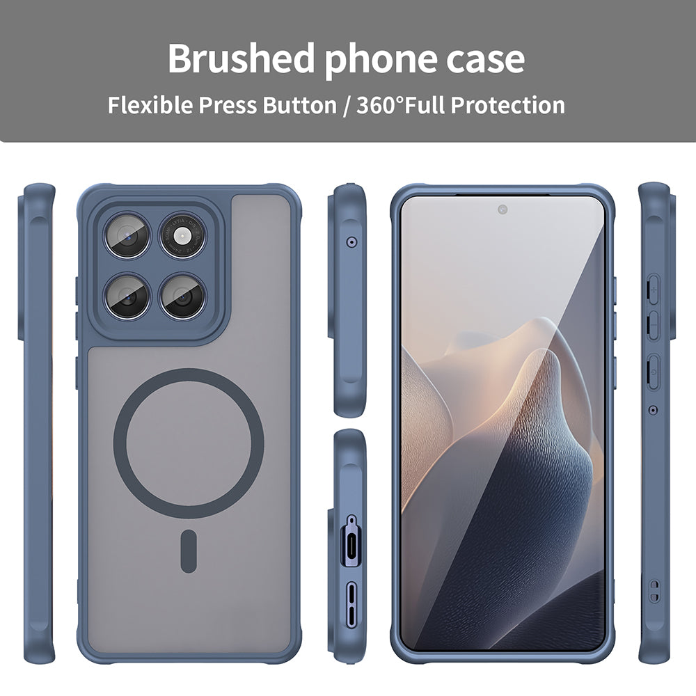 Θήκη MagSafe για Motorola Edge 60 Fusion / Edge 60, Techsuit, HaloFrost II, Μπλε Σκούρο