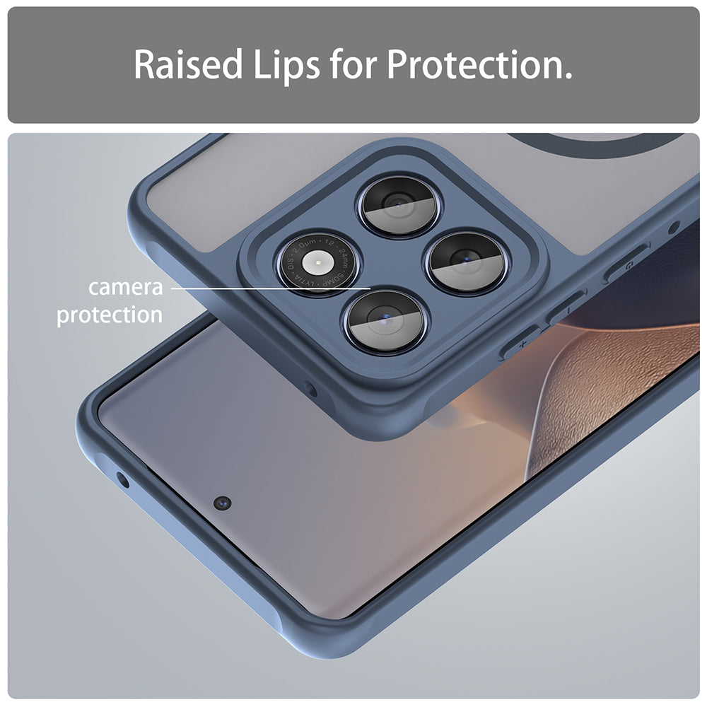 Θήκη MagSafe για Motorola Edge 60 Fusion / Edge 60, Techsuit, HaloFrost II, Μπλε Σκούρο