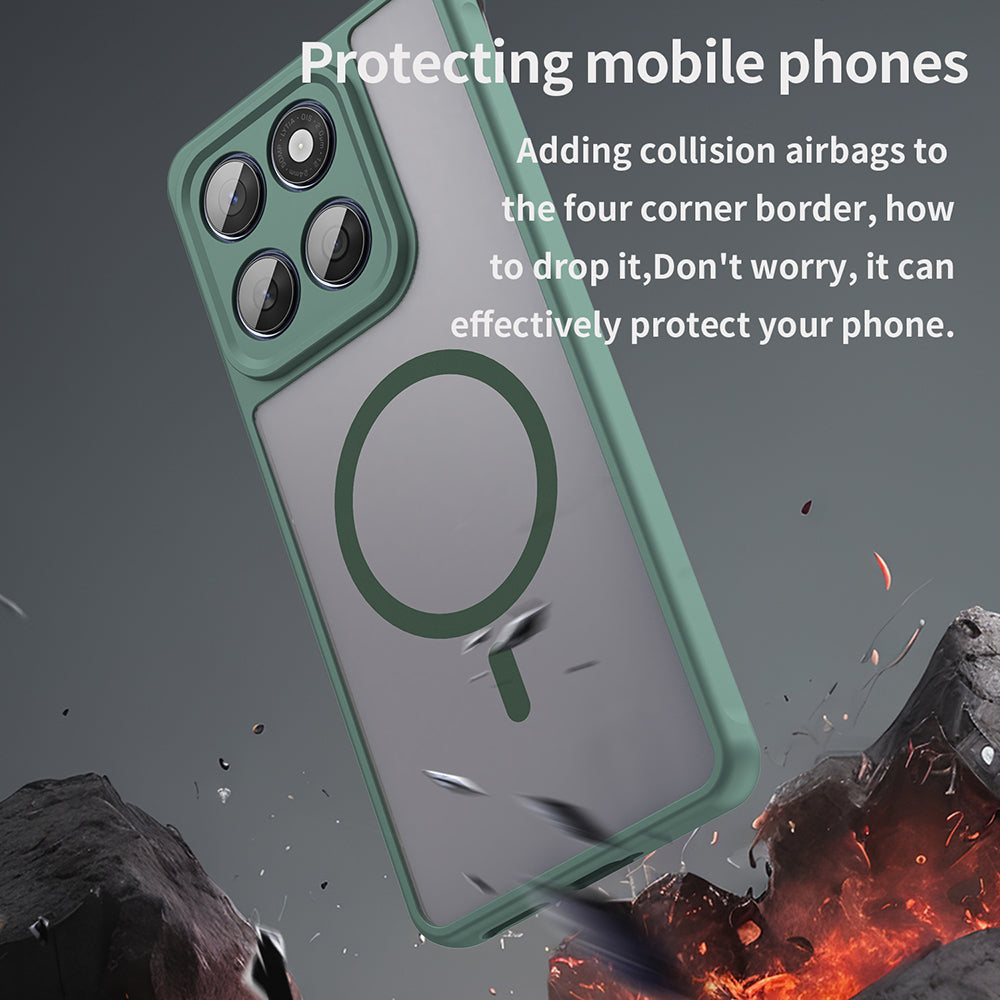 Θήκη MagSafe για Motorola Edge 60 Fusion / Edge 60, Techsuit, HaloFrost II, Πράσινο