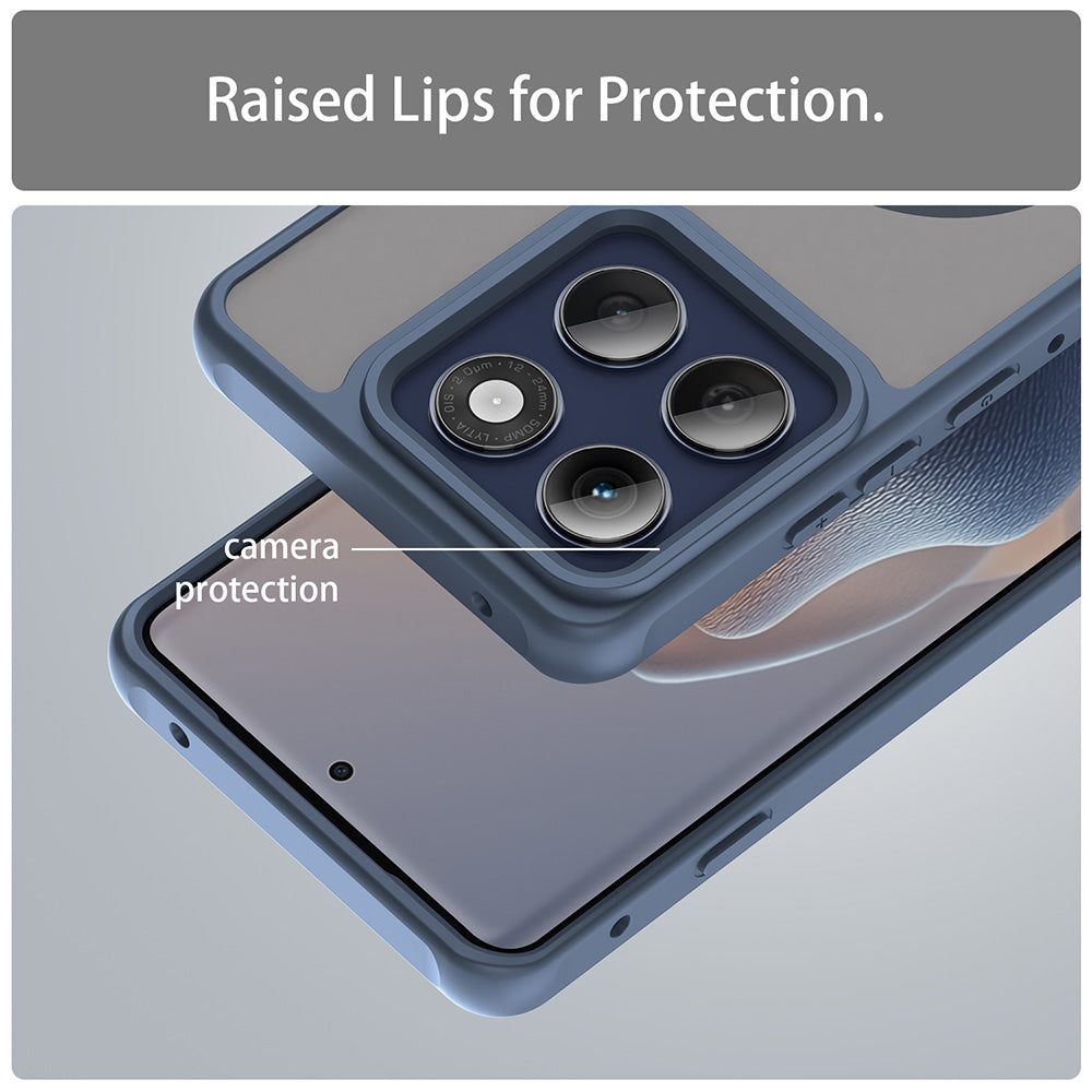 Θήκη MagSafe για Motorola Edge 60 Pro, Techsuit, HaloFrost II (Μεγάλη Οπή Φακού), Μπλε Σκούρο