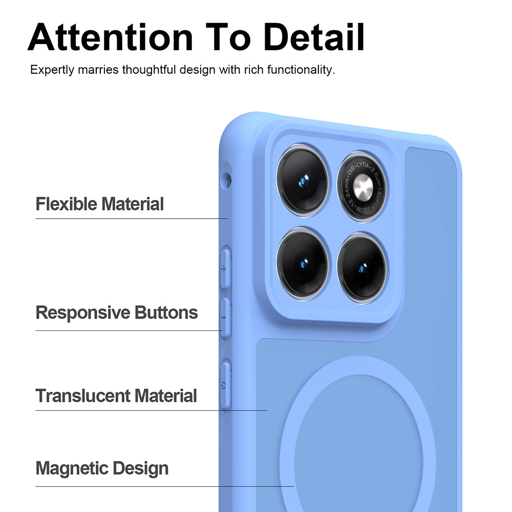 Θήκη MagSafe για Motorola Edge 70 Fusion, Techsuit, HaloFrost II, Μπλε