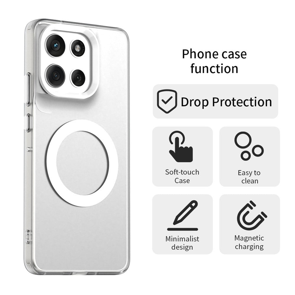 Θήκη MagSafe για Motorola Moto G86, Techsuit, CandyCase, Λευκή