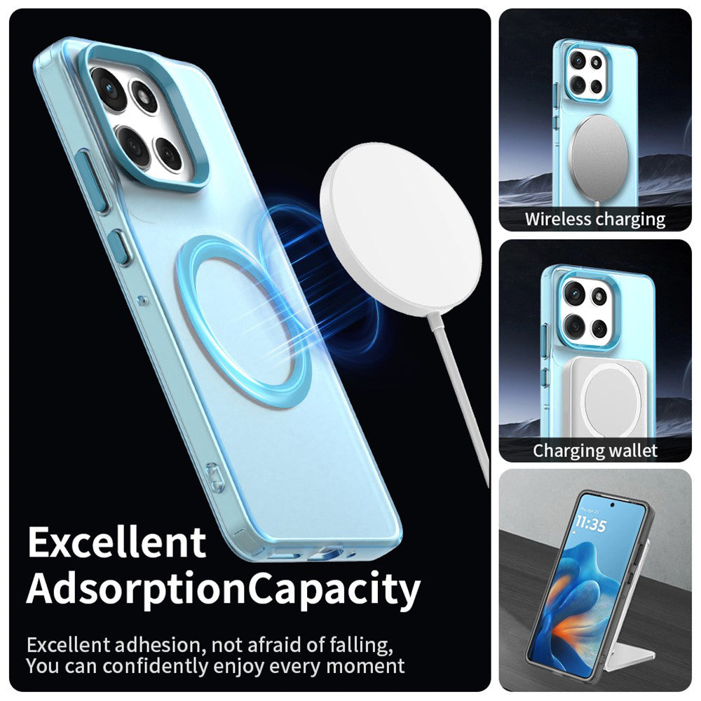 Θήκη MagSafe για Motorola Moto G86, Techsuit, CandyCase, Μπλε