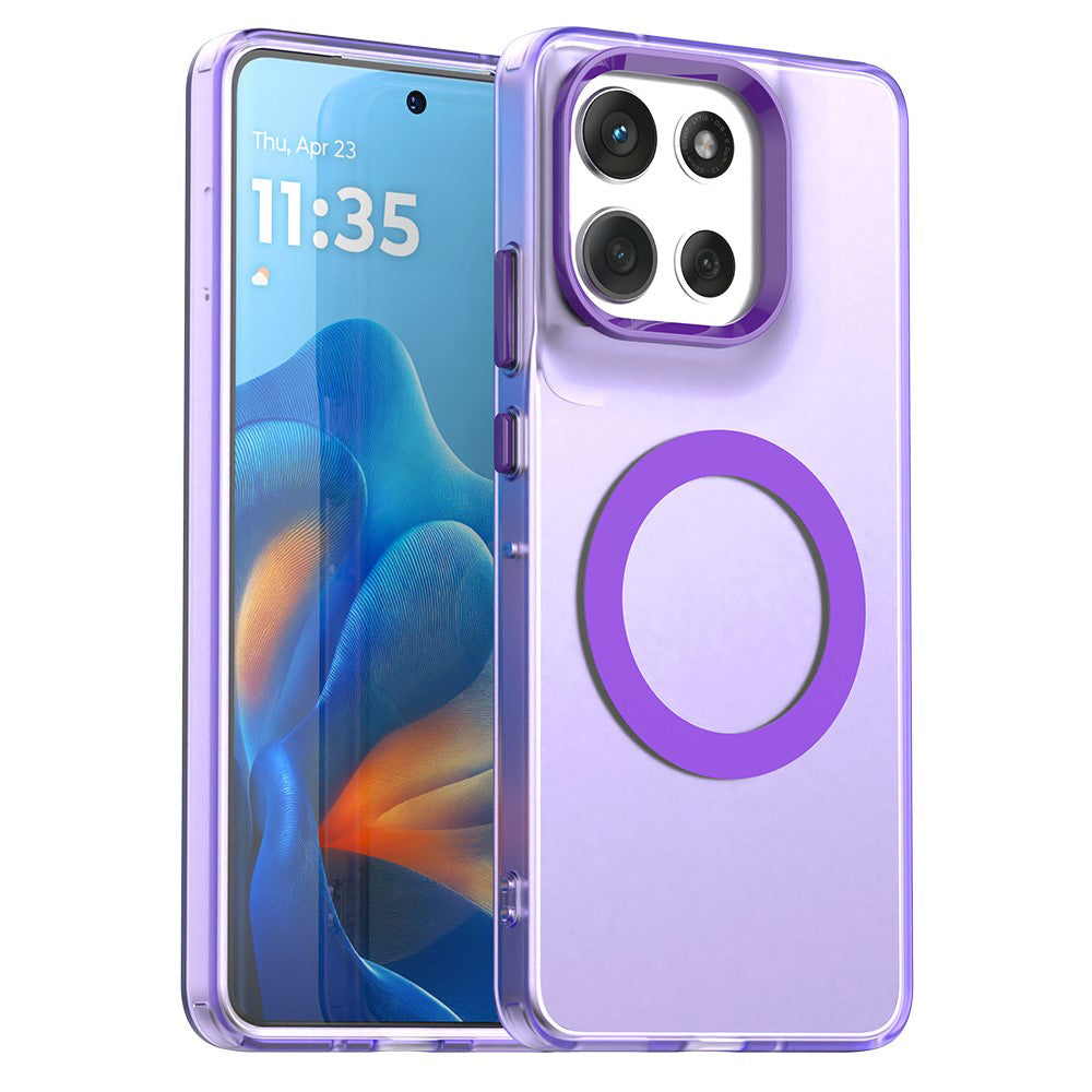 Θήκη MagSafe για Motorola Moto G86, Techsuit, CandyCase, Μωβ