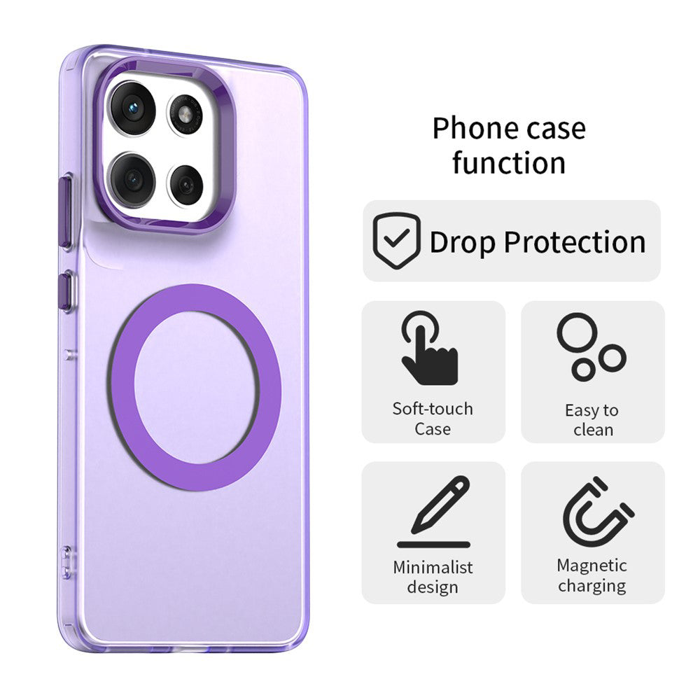 Θήκη MagSafe για Motorola Moto G86, Techsuit, CandyCase, Μωβ