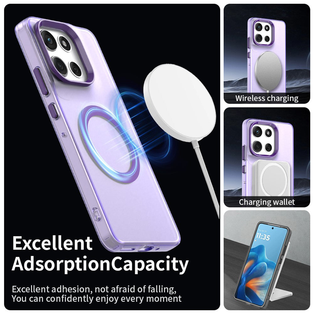 Θήκη MagSafe για Motorola Moto G86, Techsuit, CandyCase, Μωβ