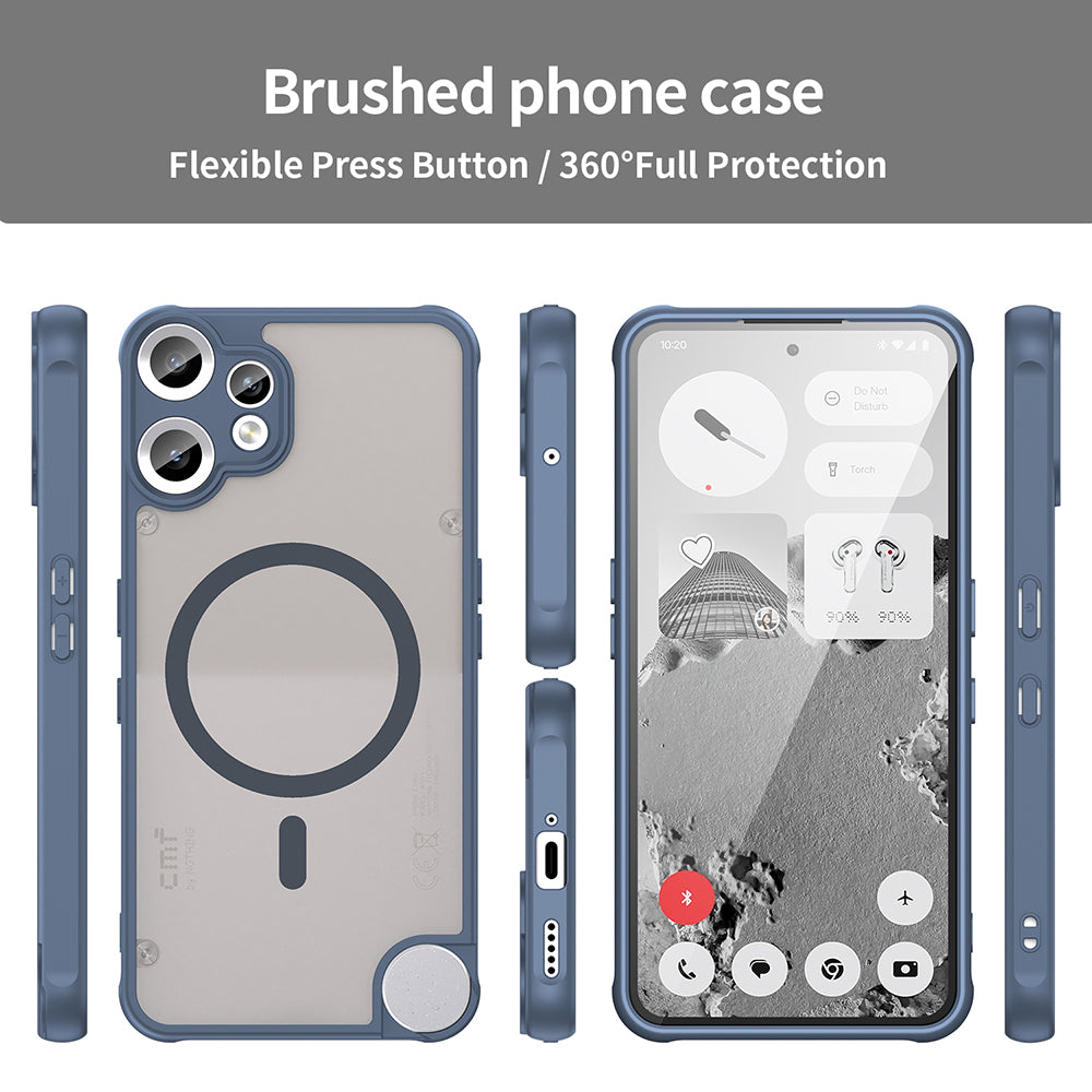 Θήκη MagSafe για Nothing CMF Phone 2 Pro, Techsuit, HaloFrost II, Μπλε Σκούρο