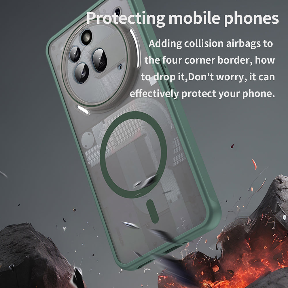 Θήκη MagSafe για Nothing Phone (3a) Pro, Techsuit, HaloFrost II, Πράσινο