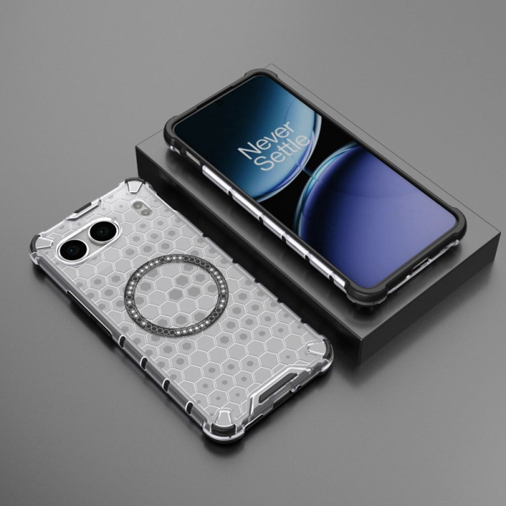 Θήκη MagSafe για OnePlus Nord 4, Techsuit, HoneyComb Shield, Λευκό