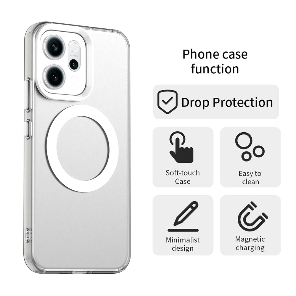 Θήκη MagSafe για Oppo Reno16 F / Reno16 FS, Techsuit, CandyCase, Λευκό