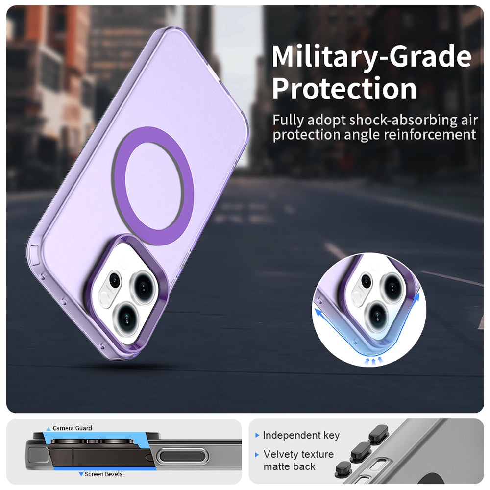 MagSafe Case for Oppo Reno16 F / Reno16 FS, Techsuit, CandyCase, Purple