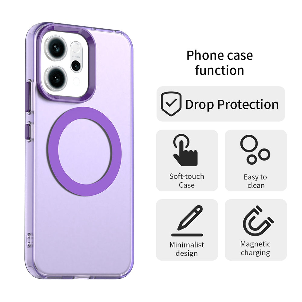 MagSafe Case for Oppo Reno16 F / Reno16 FS, Techsuit, CandyCase, Purple