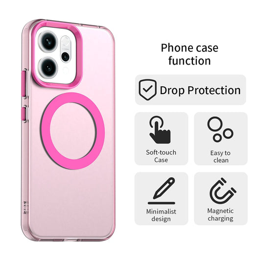 Θήκη MagSafe για Oppo Reno16 F / Reno16 FS, Techsuit, CandyCase, Ροζ