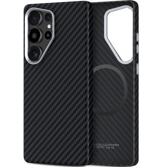 Θήκη MagSafe για Samsung Galaxy S25 Ultra S938, Tech-Protect, Ion Carbon, Μαύρη
