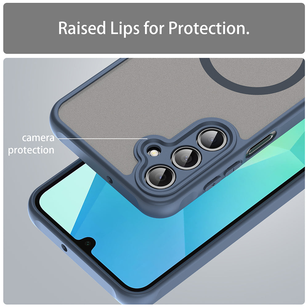 Θήκη MagSafe για Samsung Galaxy A16 5G A166 / A16 4G A165, Techsuit, HaloFrost II, Μπλε Σκούρο