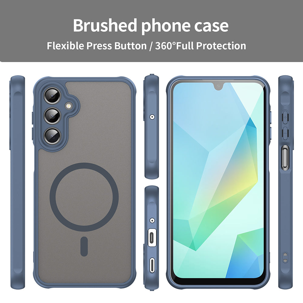 Θήκη MagSafe για Samsung Galaxy A16 5G A166 / A16 4G A165, Techsuit, HaloFrost II, Μπλε Σκούρο