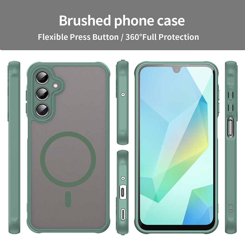 Θήκη MagSafe για Samsung Galaxy A16 5G A166 / A16 4G A165, Techsuit, HaloFrost II, Πράσινο