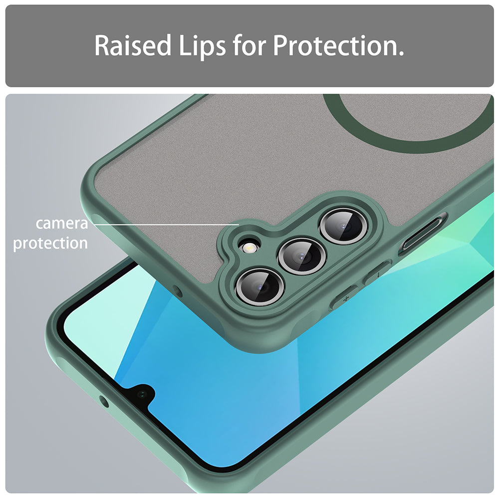 Θήκη MagSafe για Samsung Galaxy A16 5G A166 / A16 4G A165, Techsuit, HaloFrost II, Πράσινο