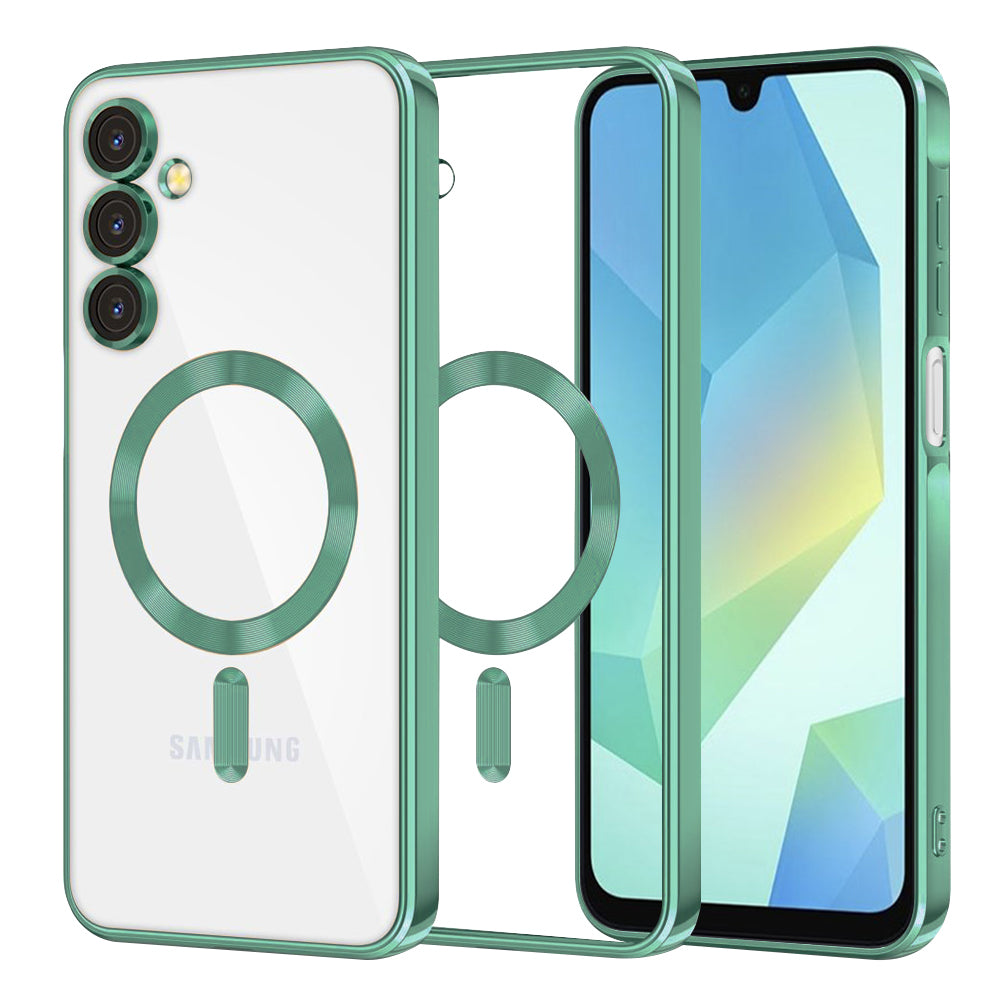Θήκη MagSafe για Samsung Galaxy A16 5G A166 / A16 4G A165, Techsuit, Luxury Crystal, Ανοιχτό Πράσινο