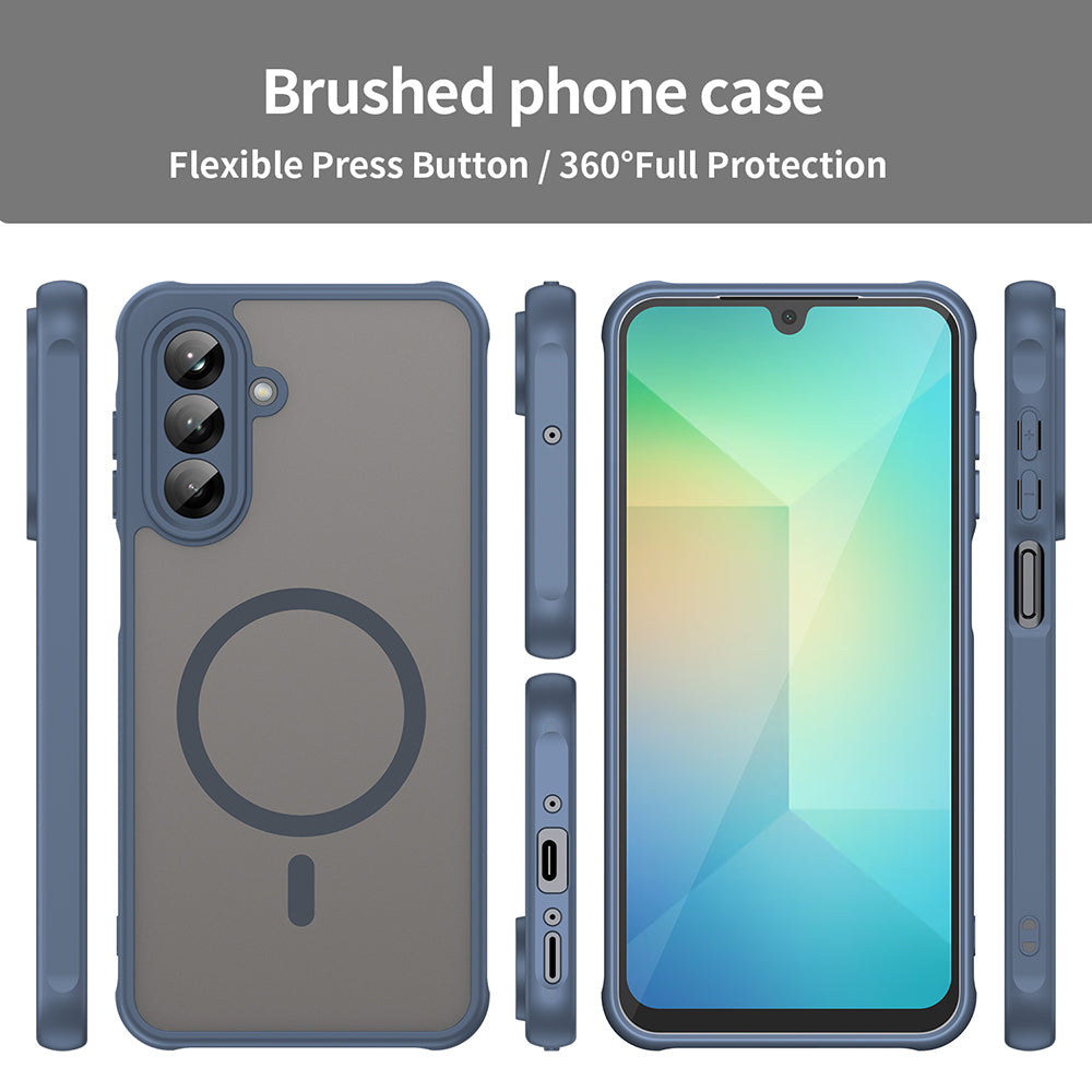 Θήκη MagSafe για Samsung Galaxy A26 A266, Techsuit, HaloFrost II, Μπλε Σκούρο