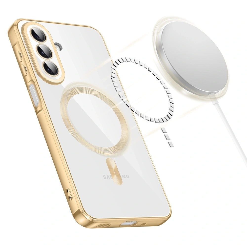 Θήκη MagSafe για Samsung Galaxy A27 5G, Techsuit, Luxury Crystal, Ροζ
