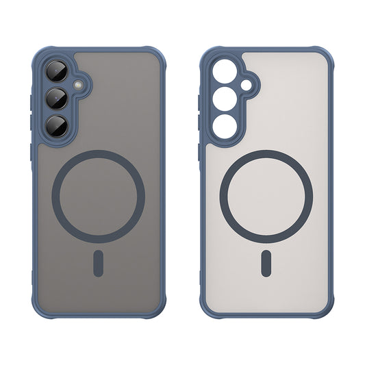 Θήκη MagSafe για Samsung Galaxy A35 5G A356, Techsuit, HaloFrost II, Μπλε Σκούρο