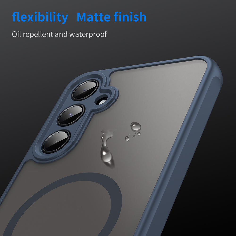 Θήκη MagSafe για Samsung Galaxy A35 5G A356, Techsuit, HaloFrost II, Μπλε Σκούρο