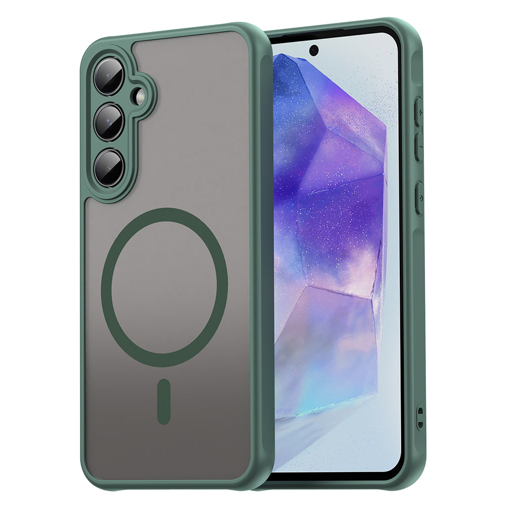 Θήκη MagSafe για Samsung Galaxy A35 5G A356, Techsuit, HaloFrost II, Πράσινο
