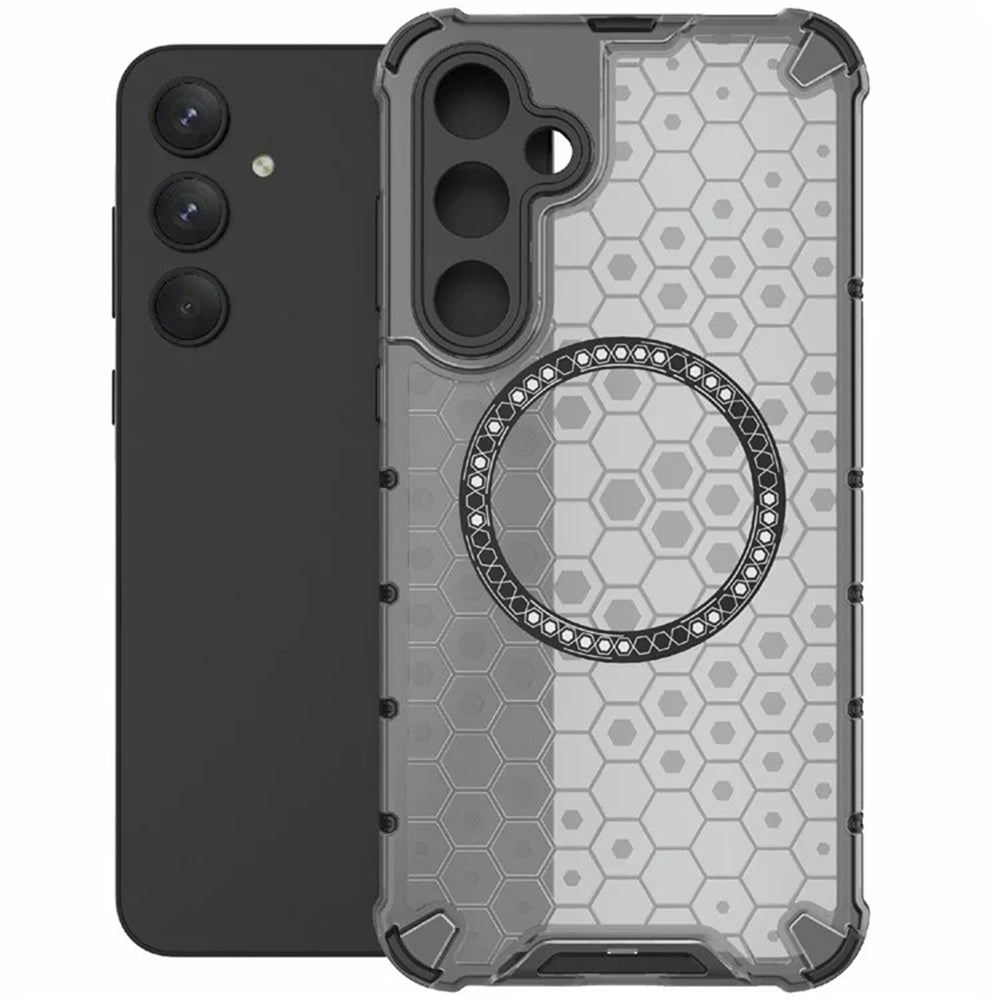 Θήκη MagSafe για Samsung Galaxy A35 5G A356, Techsuit, HoneyComb Shield, Μαύρη
