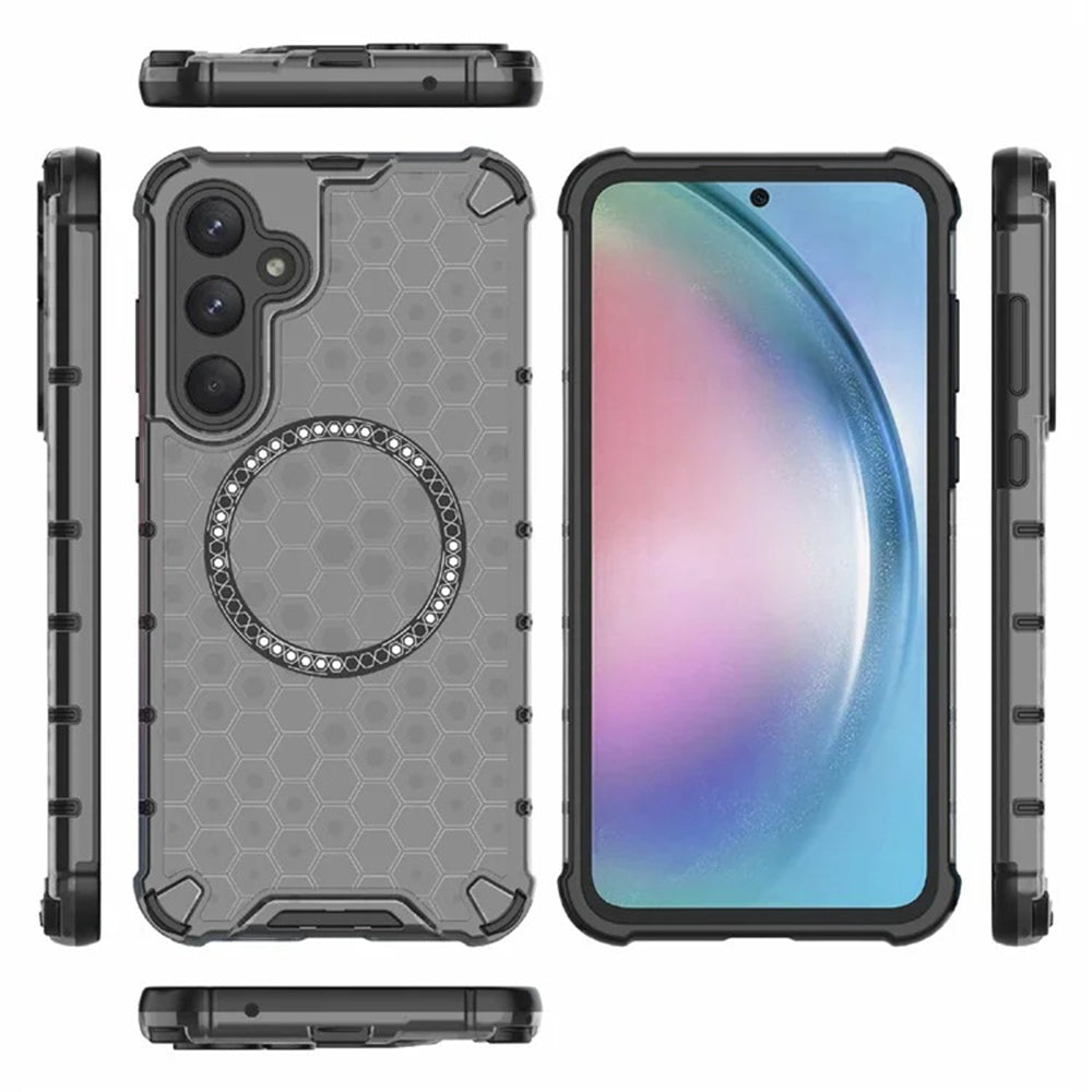 Θήκη MagSafe για Samsung Galaxy A35 5G A356, Techsuit, HoneyComb Shield, Μαύρη