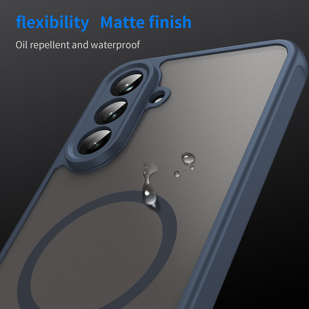 Θήκη MagSafe για Samsung Galaxy A36 A366, Techsuit, HaloFrost II, Μπλε Σκούρο
