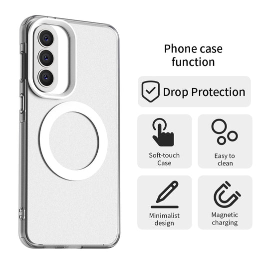 Θήκη MagSafe για Samsung Galaxy A37 5G, Techsuit, CandyCase, Λευκή