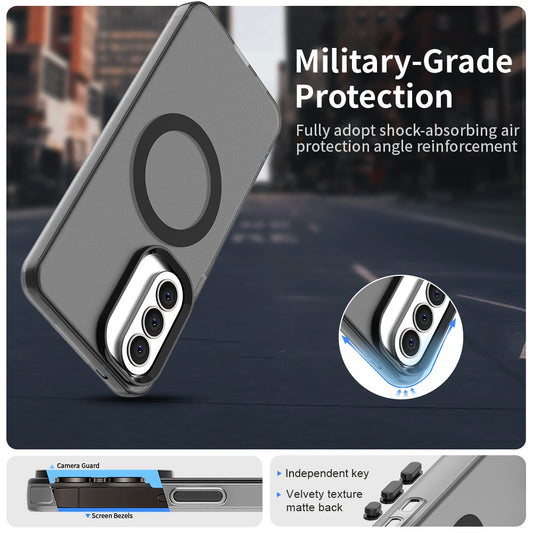 Θήκη MagSafe για Samsung Galaxy A37 5G, Techsuit, CandyCase, Μαύρη