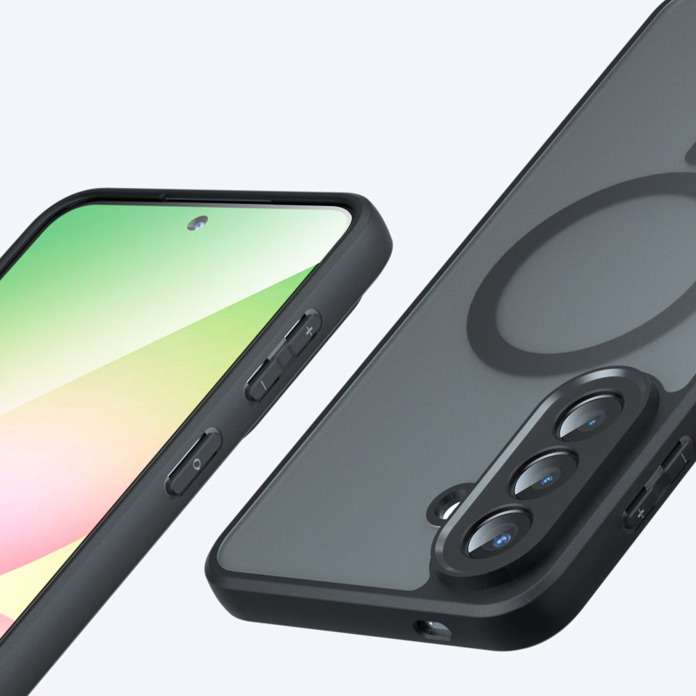 Θήκη MagSafe για Samsung Galaxy A37 5G, Techsuit, PureFrost, Ματ Μαύρη