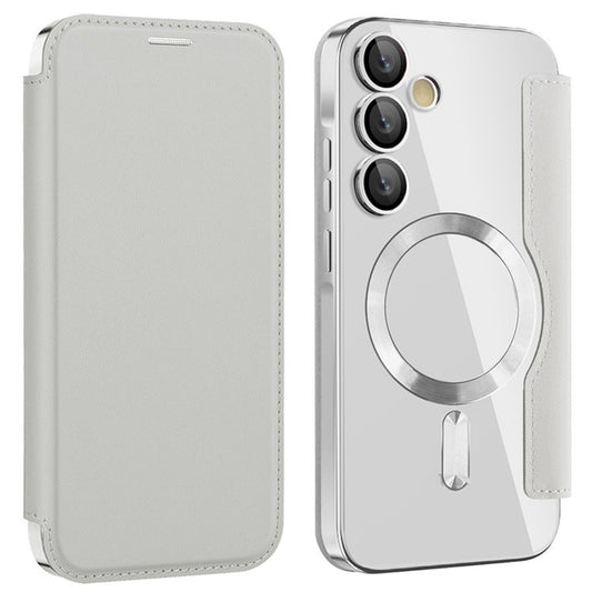 Θήκη MagSafe για Samsung Galaxy A55 5G A556, Techsuit, SmartMag Book, Γκρι
