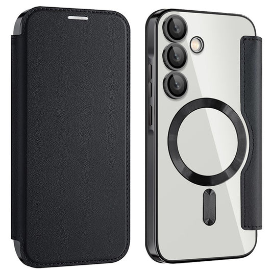 Θήκη MagSafe για Samsung Galaxy A55 5G A556, Techsuit, SmartMag Book, Μαύρη