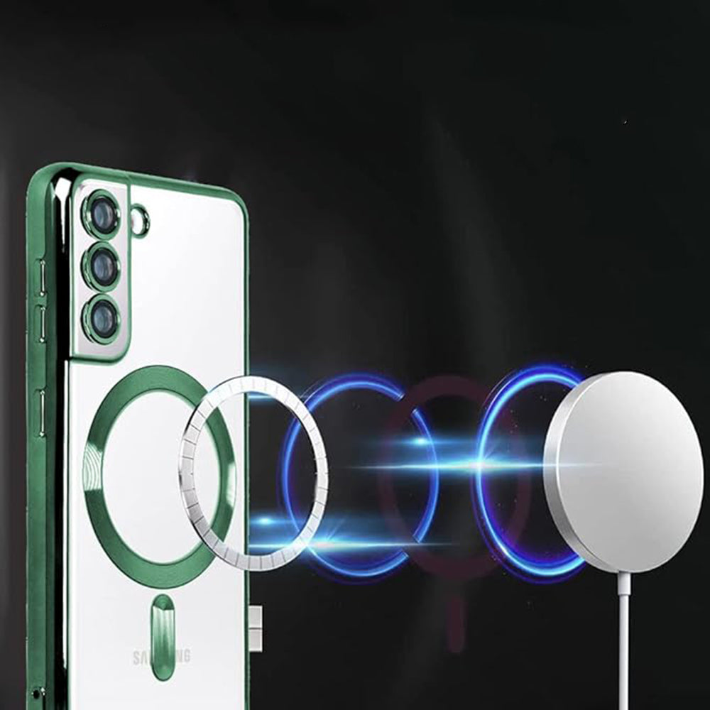 Θήκη MagSafe για Samsung Galaxy A56 A566 / A36 A366, Techsuit, Luxury Crystal, Ανοιχτό Πράσινο