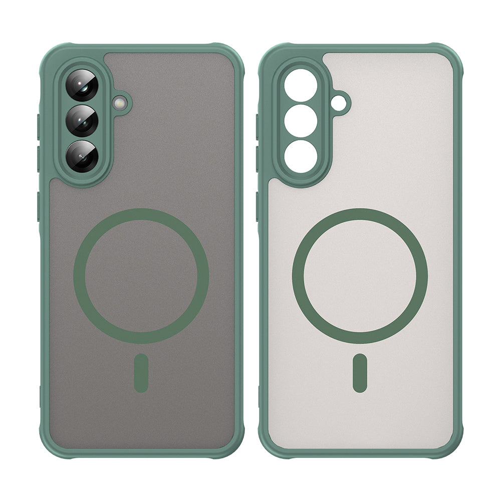 Θήκη MagSafe για Samsung Galaxy A56 A566, Techsuit, HaloFrost II, Πράσινο