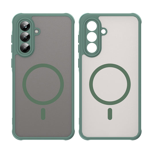 Θήκη MagSafe για Samsung Galaxy A56 A566, Techsuit, HaloFrost II, Πράσινο