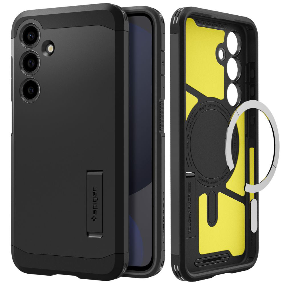 Θήκη MagSafe για Samsung Galaxy S24 FE S721, Spigen, Tough Armor, Μαύρη ACS08625