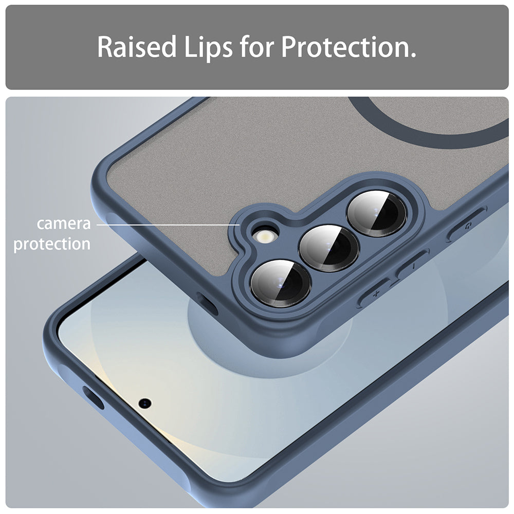 Θήκη MagSafe για Samsung Galaxy S24+ S926, Techsuit, HaloFrost II, Μπλε Σκούρο