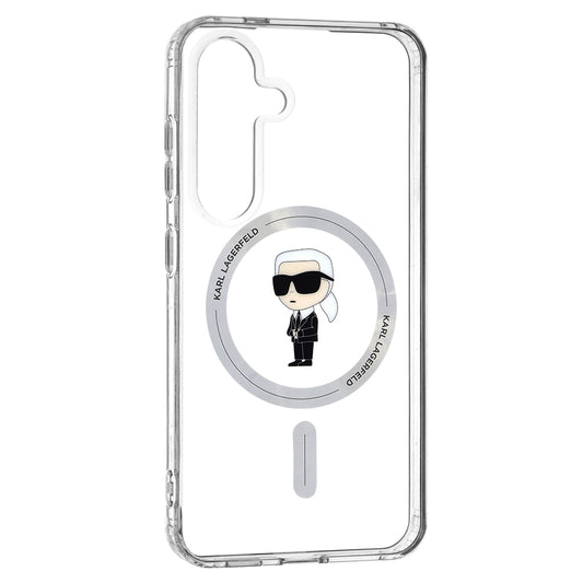 Θήκη MagSafe για Samsung Galaxy S24 S921, Karl Lagerfeld, IML Ikonik Karl, Διάφανη