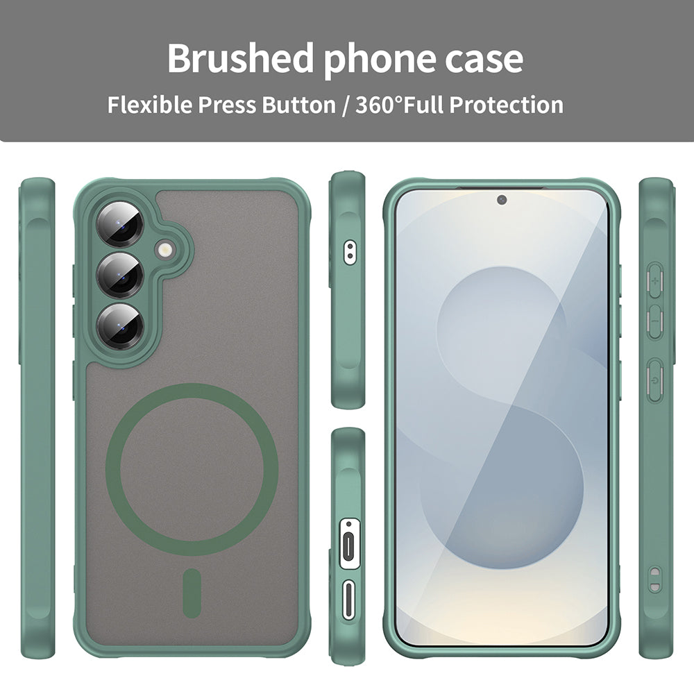 Θήκη MagSafe για Samsung Galaxy S24 S921, Techsuit, HaloFrost II, Πράσινο