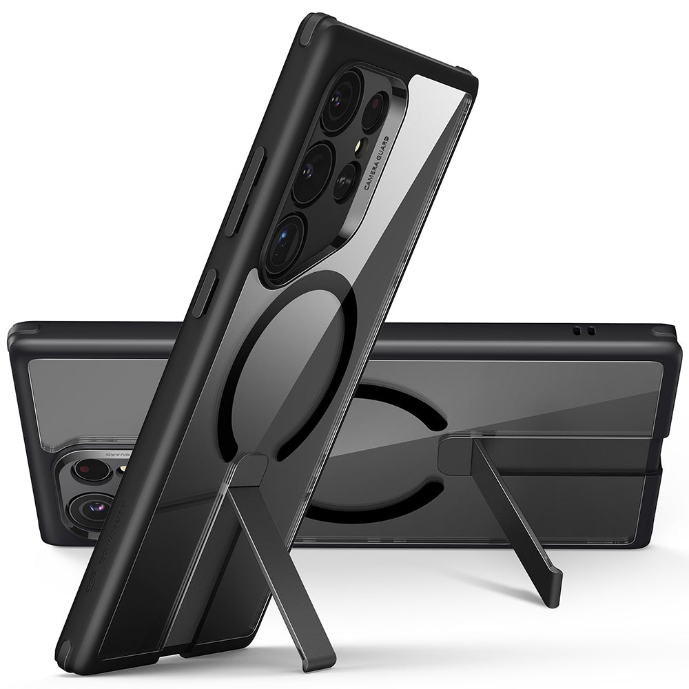 Θήκη MagSafe για Samsung Galaxy S24 Ultra S928, ESR, Boost Flickstand, Διάφανη Μαύρη