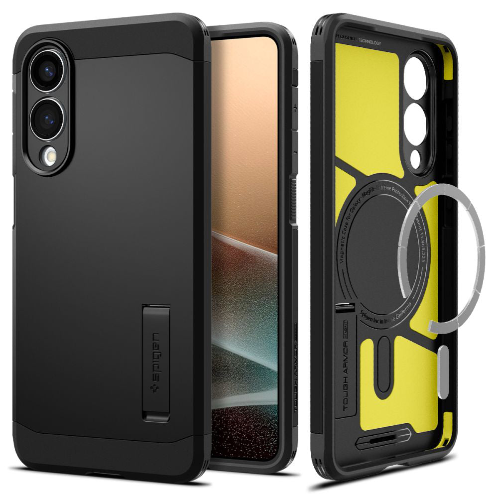 Θήκη MagSafe για Samsung Galaxy S25 Edge S937, Spigen, Tough Armor, Μαύρη ACS09422
