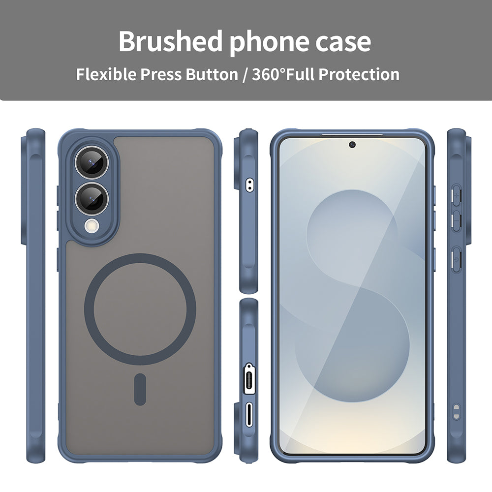 Θήκη MagSafe για Samsung Galaxy S25 Edge S937, Techsuit, HaloFrost II, Μπλε Σκούρο
