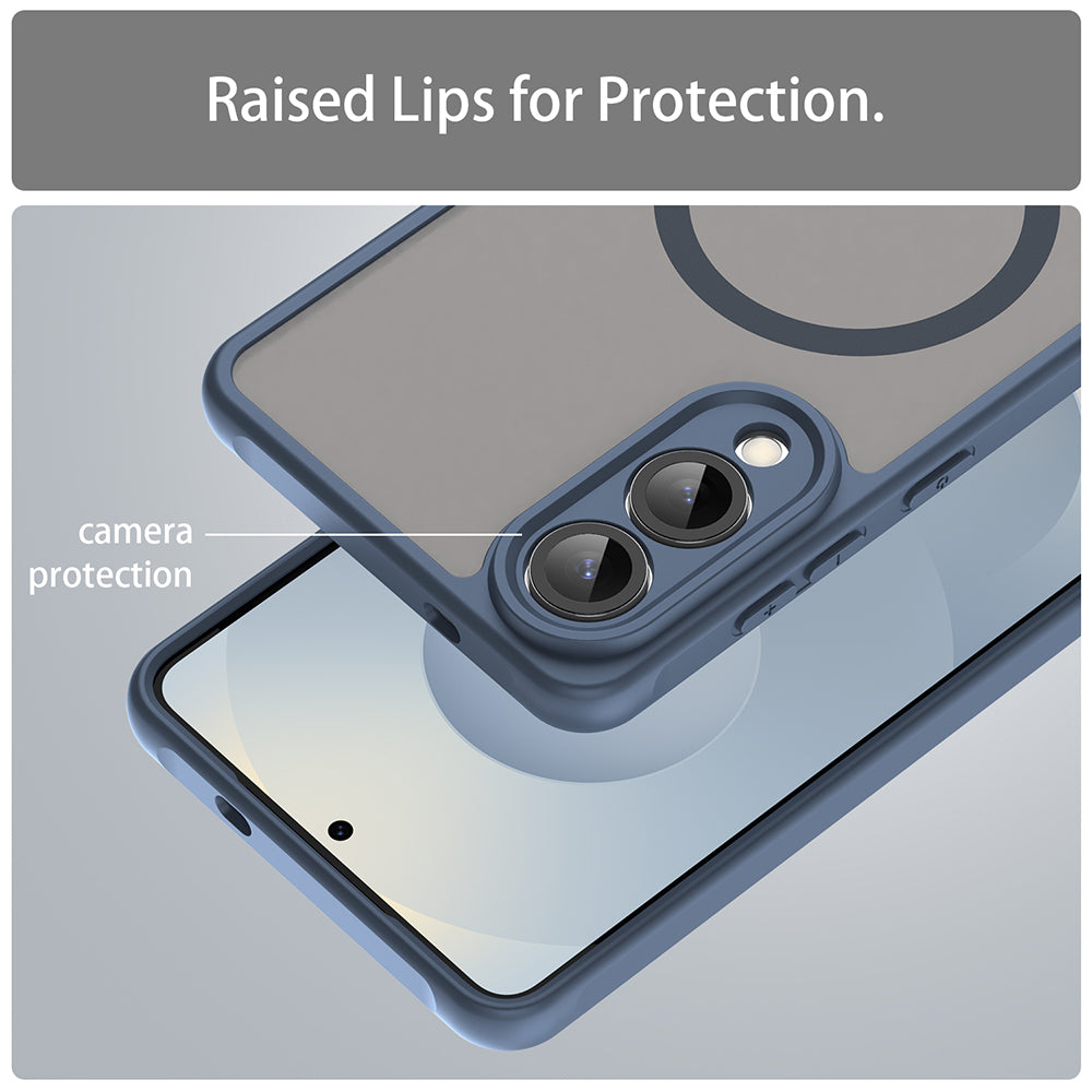 Θήκη MagSafe για Samsung Galaxy S25 Edge S937, Techsuit, HaloFrost II, Μπλε Σκούρο