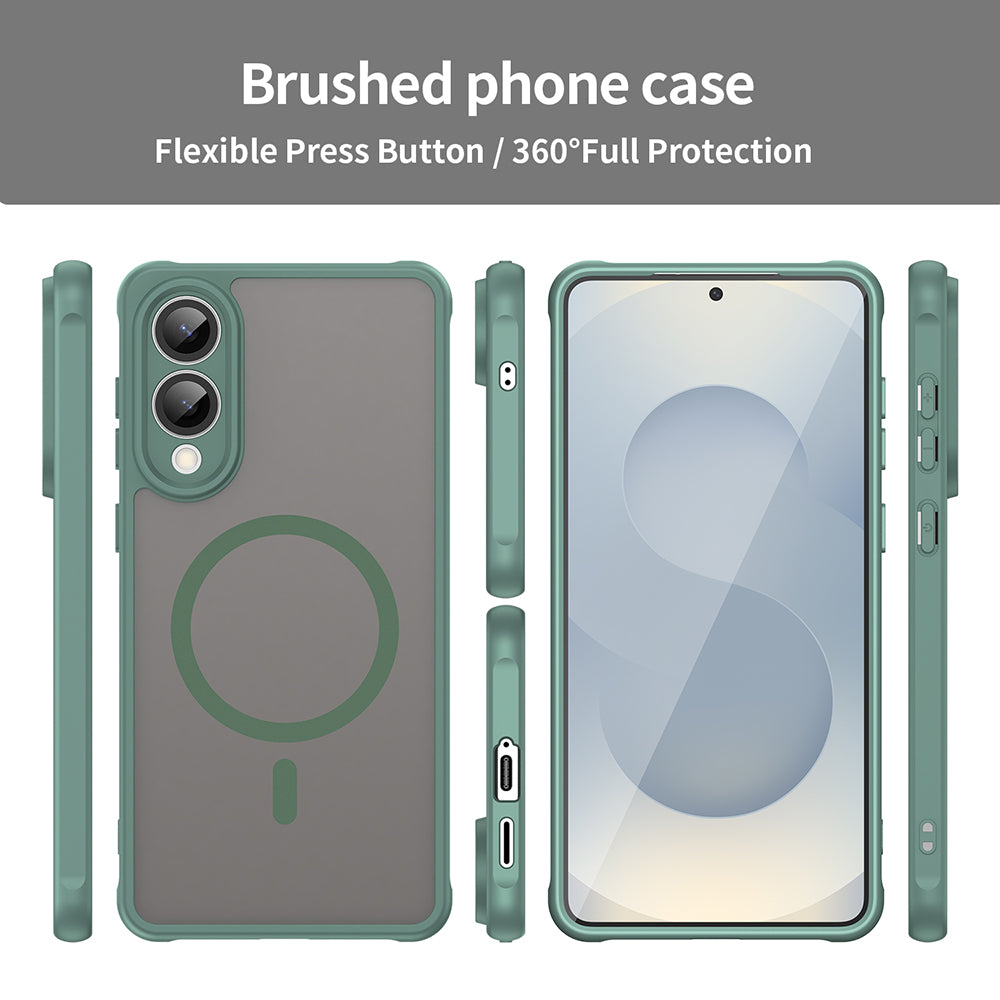 Θήκη MagSafe για Samsung Galaxy S25 Edge S937, Techsuit, HaloFrost II, Πράσινο