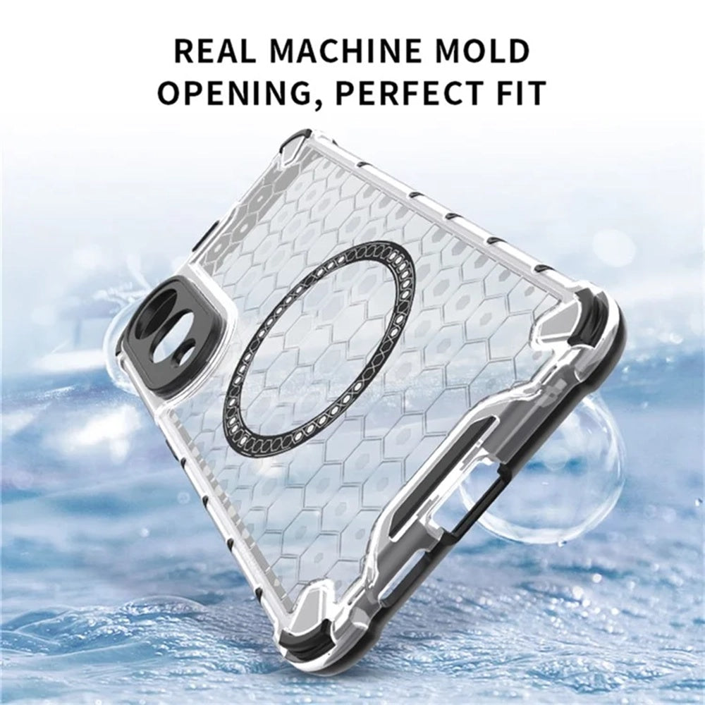 Θήκη MagSafe για Samsung Galaxy S25 Edge S937, Techsuit, HoneyComb Shield, Λευκό